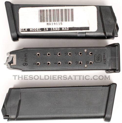 Glock Model 19 Factory Gen 2 Magazine, 9mm 15-round