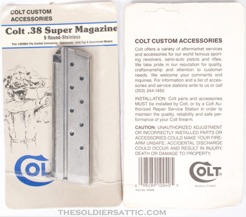 Colt 38 Super Auto Magazine, 9-Round