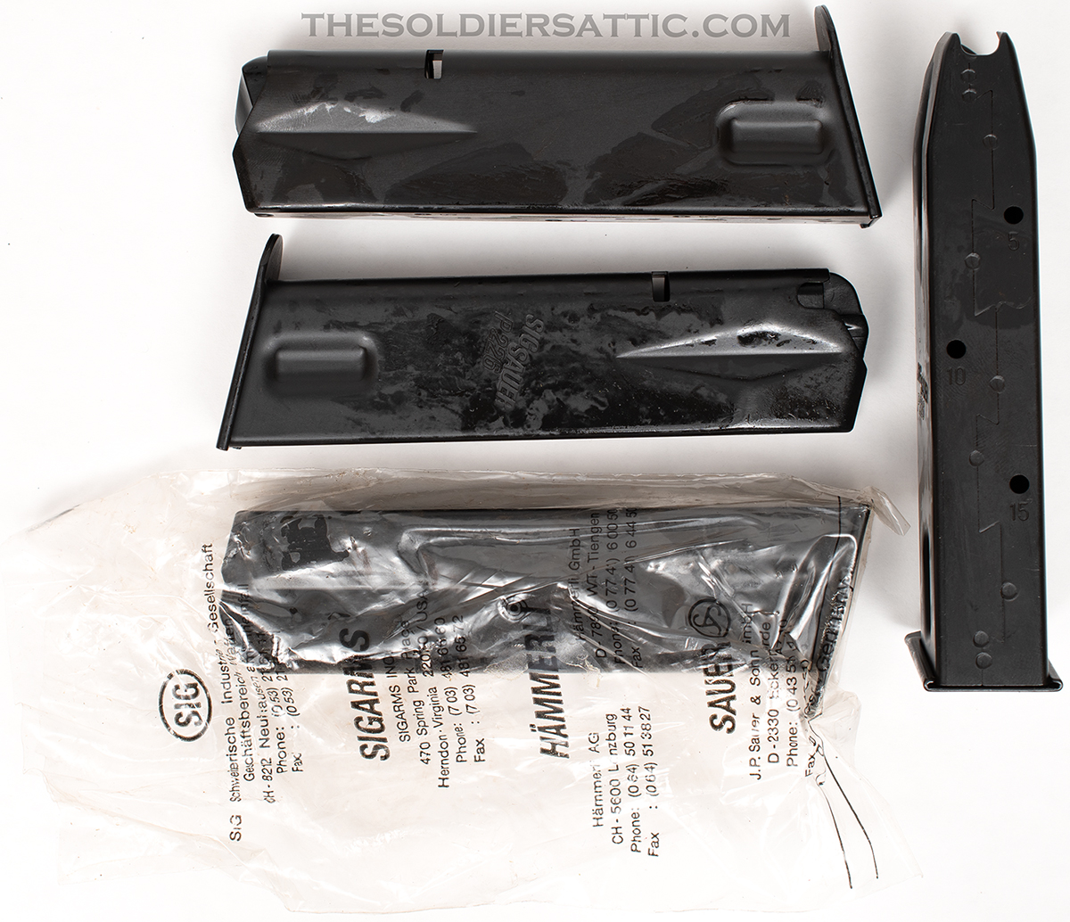Sig Sauer P226 Factory Magazine, 15-Round Sig Sauer P226 Factory Magazine, 15-Round