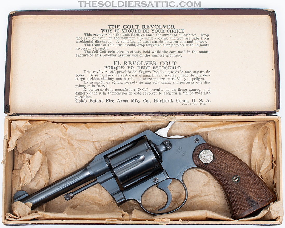 Colt Police Positive 38 Revolver, .38 Special, Pre-War w/Box