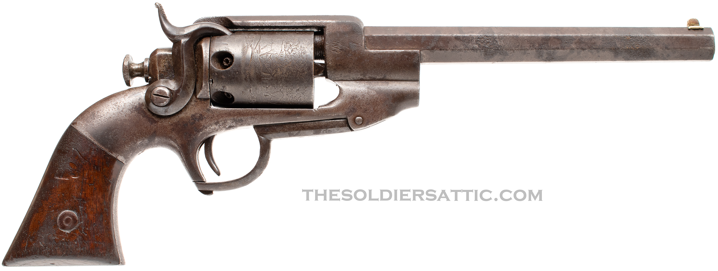 Allen & Wheelock Sidehammer Navy Revolver w/Holster Allen & Wheelock Sidehammer Navy Revolver w/Holster