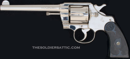 Colt Army Special Model Revolver, Nickel, 38 SPCL