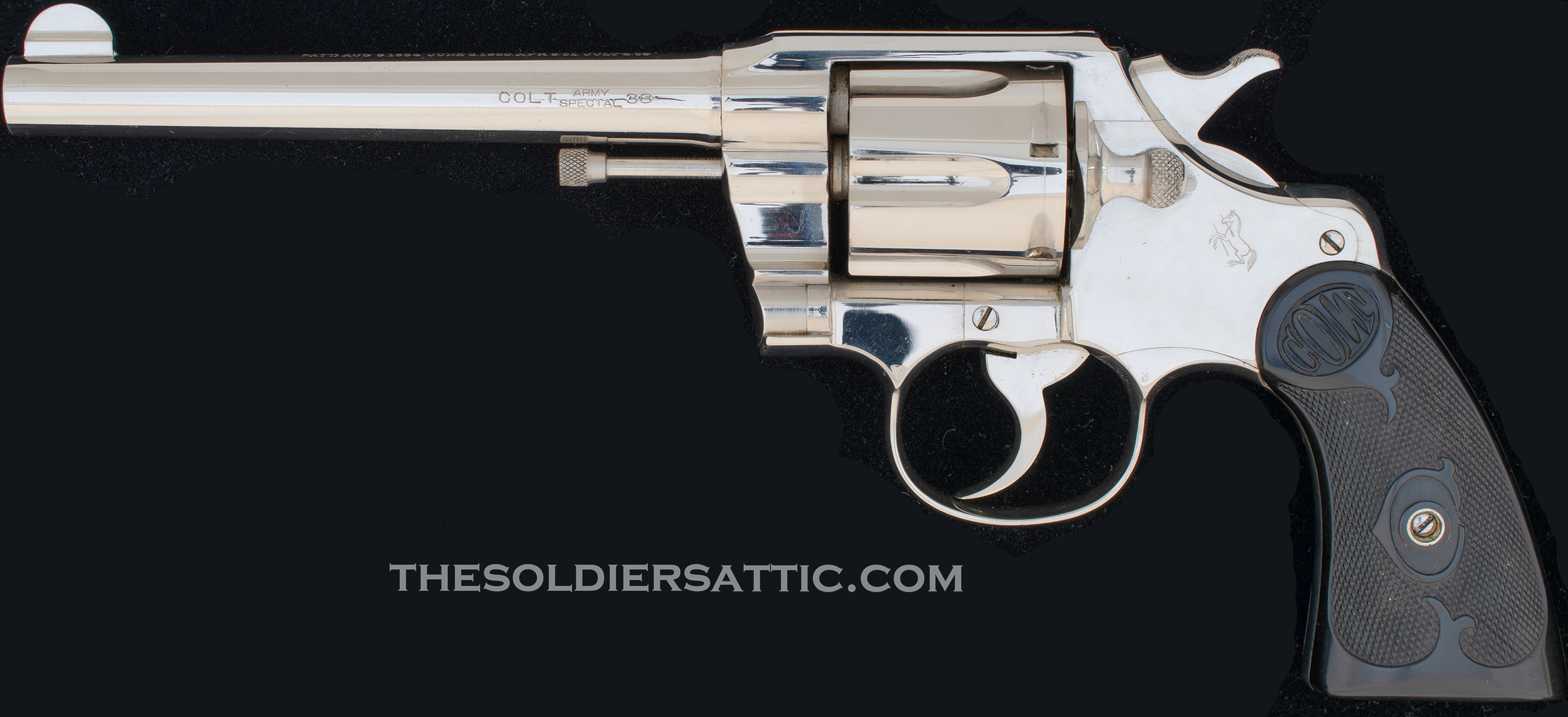 Colt Army Special Model Revolver, Nickel, 38 SPCL